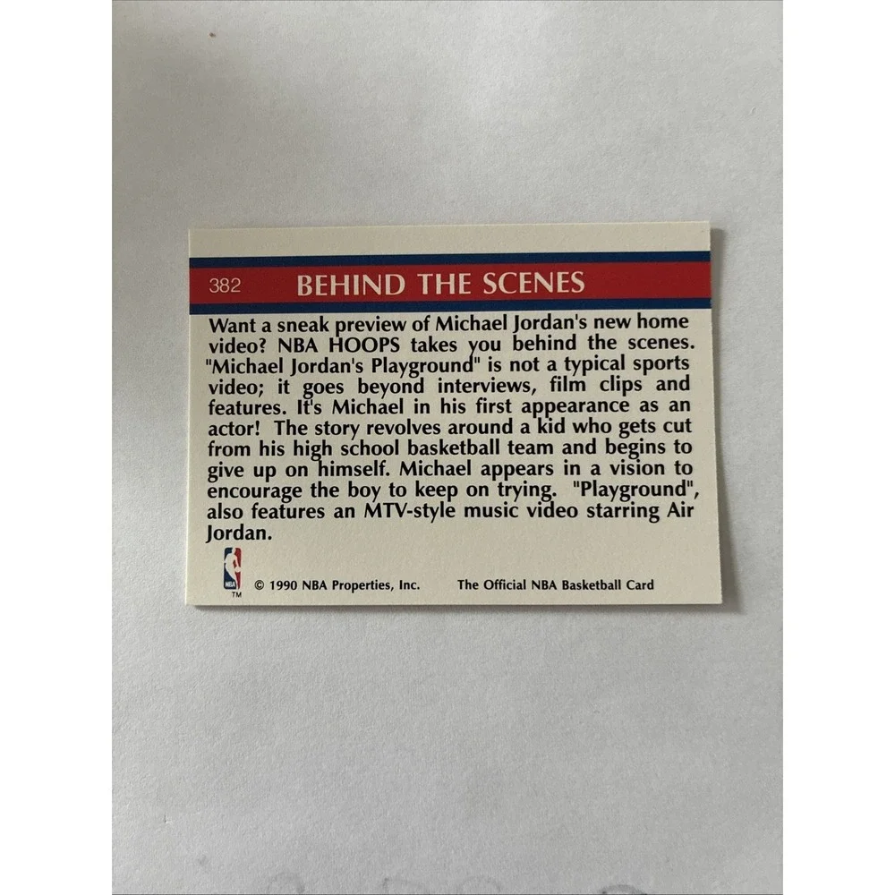 1990-91 NBA Hoops - Inside‎ Stuff Michael Jordan #382